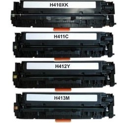 Toner équivalent à HP 305X/305A Pack de 4 4 Couleurs