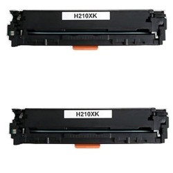 Toner équivalent à HP 131x Pack de 2 Noir