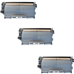 Toner équivalent à Brother TN2220 Pack de 3 Noir