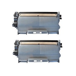 Toner équivalent à Brother TN2220 Pack de 2 Noir