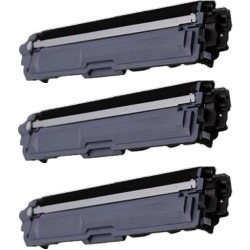 Toner équivalent à Brother TN247BK Pack de 3 Noir