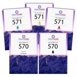 Cartouche d'encre équivalent à Canon Multipack PGI 570 PGBK / CLI 571 C / CLI 571 M / CLI 571 Y / CLI 571 BK Pack de 5