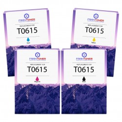 Cartouche d'encre équivalent à Epson T0615 Multipack Pack de 4 Noir, Jaune, Cyan, Magenta