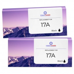 Toner équivalent à HP 17A Pack de 2 Noir