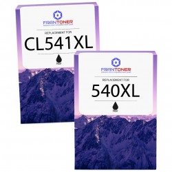 Pack de 2 cartouches imprimantes compatibles Canon PG540XL CL541XL Noir, Couleur