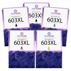 compatible Epson 603XL Pack de 5 cartouches d'encre Noir, Jaune, Cyan, Magenta