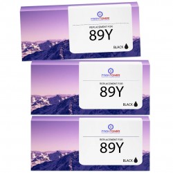 Toner équivalent à HP 89Y Pack de 3 Noir AVEC PUCE