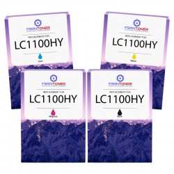 Cartouche d'encre équivalent à Brother Multipack LC1100HY Pack de 4 Noir, Jaune, Cyan, Magenta