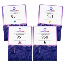 Cartouche d'encre équivalent à HP Multipack 950/951 Pack de 4 Noir, Jaune, Cyan, Magenta