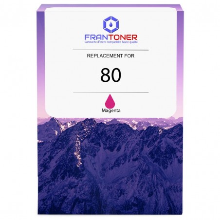 Encre compatible Haute capacité HP 80 Magenta