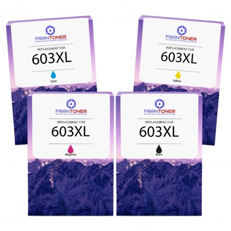 Pack de 4 cartouches imprimantes compatibles Epson 603XL Noir, Jaune, Cyan, Magenta